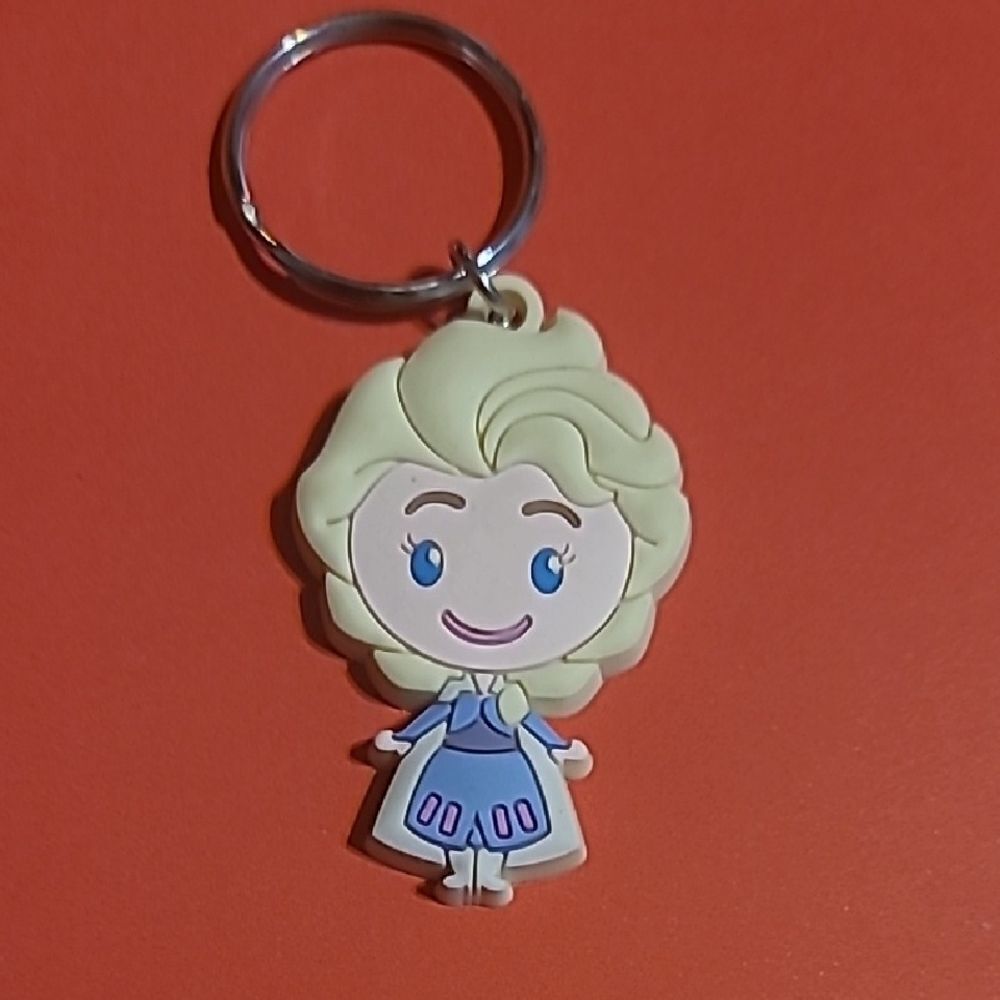 DisneyvElsa  Keychain with Blue Dress